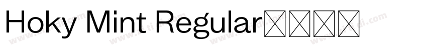 Hoky Mint Regular字体转换